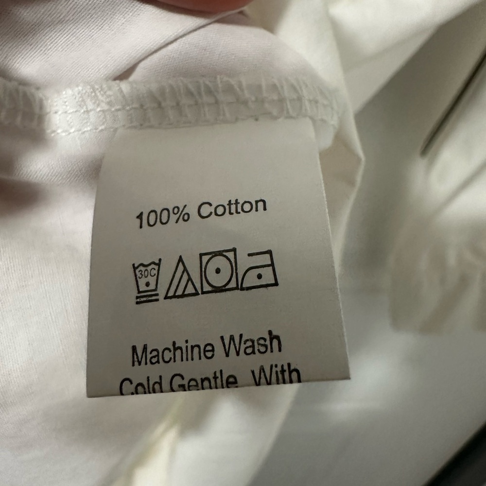 Karl Lagerfeld Paris White Cotton Button-Front Tunic Blouse Size Small NWT - Picture 8 of 13